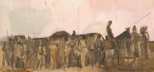 Unheard of Meeting by Cyprian Majernik Oil Painting