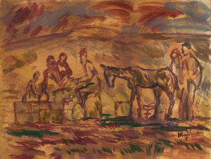 Victims of War by Cyprian Majernik Oil Painting