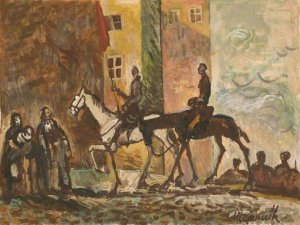 Victorious Return by Cyprian Majernik Oil Painting
