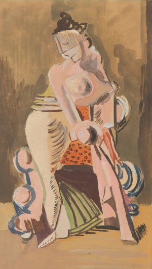 Widow by Cyprian Majernik Oil Painting