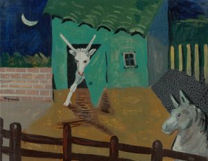 Yard by Cyprian Majernik Oil Painting