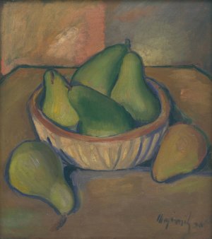 ZatiSie s hruSkou by Cyprian Majernik Oil Painting