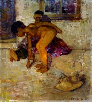 Purple and Bronze by D. K. Richmond Oil Painting