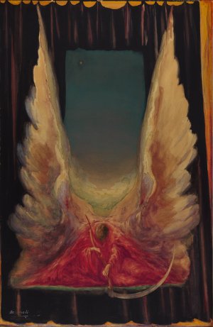 God's Idea by Da Loria Norman Oil Painting