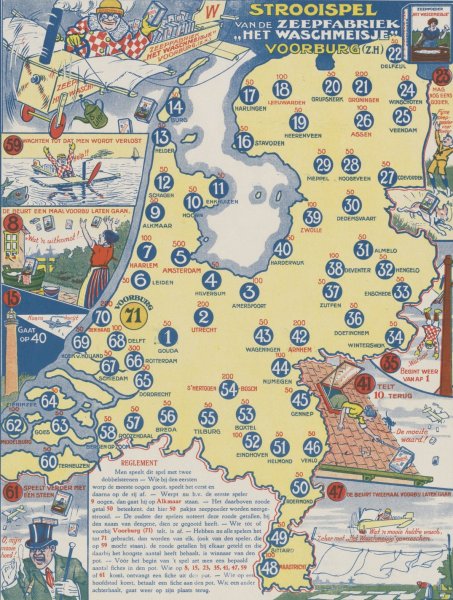 Main Product Photo of Strooispel van de zeepfabriek 'het waschmeisje' Voorburg Painting by Daan Hoeksema