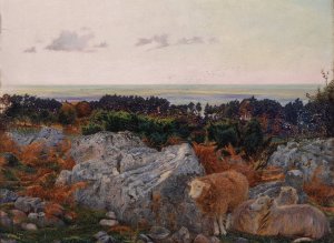 Morecambe Bay from Warton Crag by Daniel Alexander Williamson Oil Painting