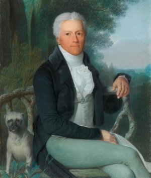 Portrait Of The Prussian Statesman Prince Karl August Von Hardenberg by Daniel Caffe Oil Painting