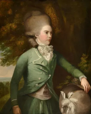 Jane Duchess Of Gordon In Green Riding Dress Oil painting by Daniel Gardner