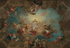 Admission Of Diana To Mount Olympus by Daniel Gran Oil Painting