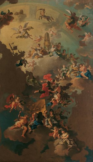 Allegorie auf die gluckliche Regierung Mahrens by Daniel Gran Oil Painting