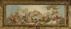 Greeting of Venus at Mount Olympus by Daniel Gran Oil Painting