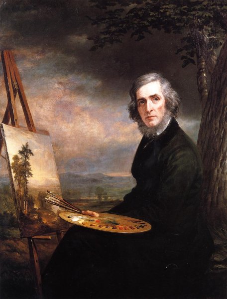 Main Product Photo of Portrait of Asher Brown Durand Painting by Daniel Hernandez