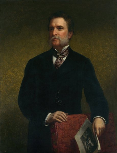 John Taylor Johnston  by Daniel Huntington - Hand-Painted Oil Painting Reproduction