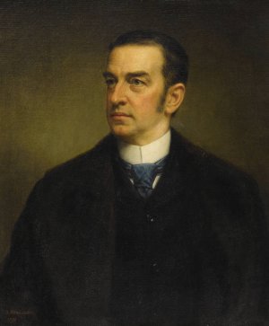 Portrait Of Cornelius Vanderbilt II by Daniel Huntington Oil Painting