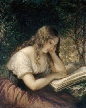 Study in a Wood by Daniel Huntington Oil Painting