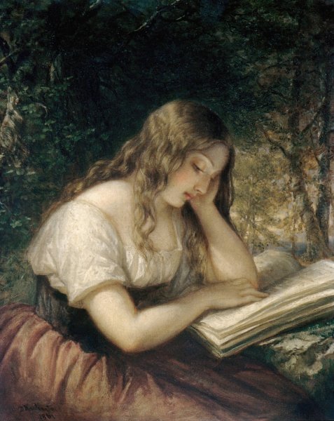 Main Product Photo of Study in a Wood  Painting by Daniel Huntington