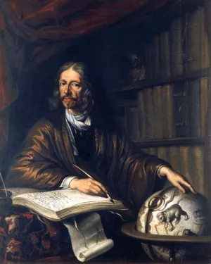 Johannes Hevelius, Astronomer Oil painting by Daniel II Schultz