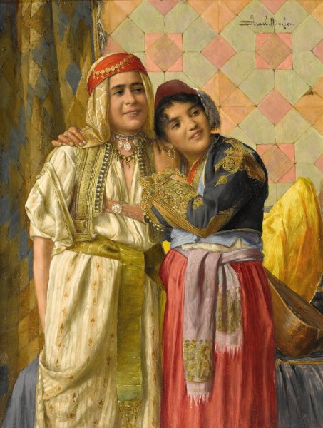 Main Product Photo of Sisters Painting by Daniel Israel