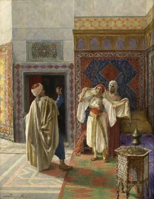 Uberrascht by Daniel Israel Oil Painting