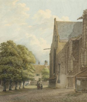 De kerk te Rhenen by Daniel Kerkhoff Oil Painting