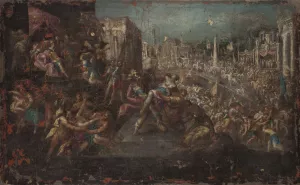 Abduction of the Sabine women by Daniel Kondratowicz Oil Painting