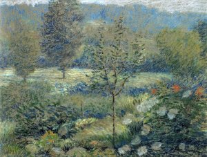A Corner Of The Garden by Daniel Kotz Oil Painting