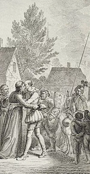 Illustration for Don Quixote Oil painting by Daniel Nikolaus Chodowiecki