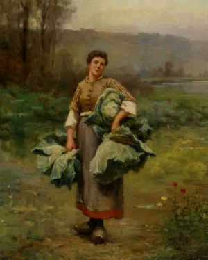 Elise painting by Daniel Ridgway Knight