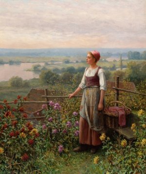 Evening at Chantemesle by Daniel Ridgway Knight Oil Painting