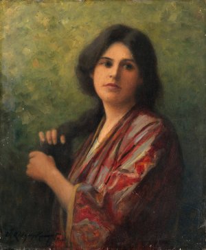 Lost in Thought by Daniel Ridgway Knight Oil Painting