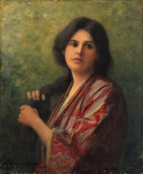 Main Product Photo of Lost in Thought  Painting by Daniel Ridgway Knight