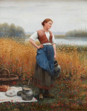 Midday's Pause by Daniel Ridgway Knight Oil Painting