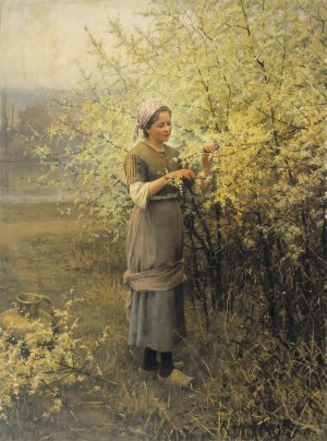 Springtime by Daniel Ridgway Knight Oil Painting