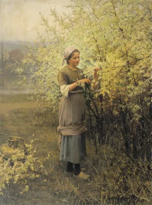 Springtime by Daniel Ridgway Knight Oil Painting