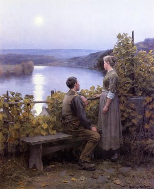 Summer Evening by Daniel Ridgway Knight Oil Painting