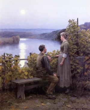 Summer Evening painting by Daniel Ridgway Knight
