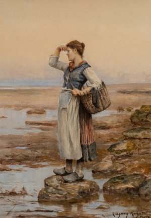 The Water Carriers by Daniel Ridgway Knight Oil Painting