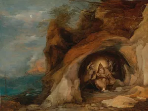 Landscape With Temptation Of St. Anthony by Daniel Seghers Oil Painting