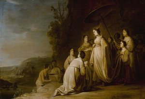 The Finding Of Moses by Daniel Thievart Oil Painting