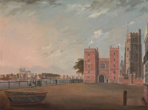 Lambeth Palace from the West by Daniel Turner Oil Painting