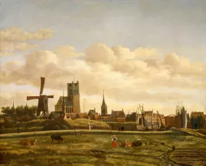 View Of Den Briel by Daniel Vosmaer Oil Painting