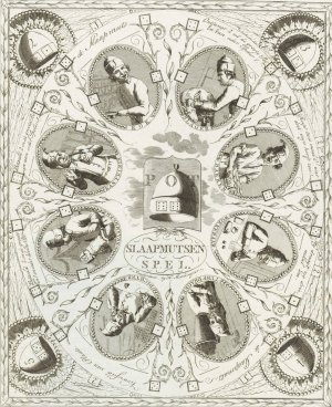 Slaapmutsen - spel by Daniel Willem Stoopendaal Oil Painting