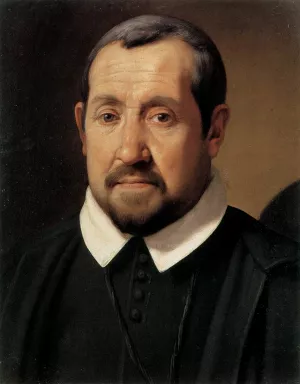 Porrtrait of Antonio Olgiati by Daniele Crespi Oil Painting