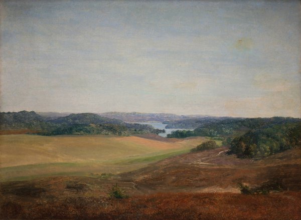Landscape near Silkeborg, Jutland  by Dankvart Dreyer - Hand-Painted Oil Painting Reproduction