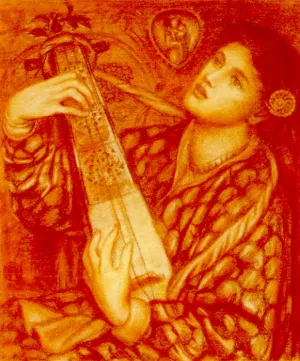 A Christmas Carol 2 by Dante Gabriel Rossetti Oil Painting