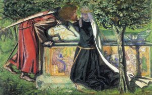 Arthur's tomb by Dante Gabriel Rossetti Oil Painting