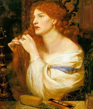 Aurelia Oil painting by Dante Gabriel Rossetti