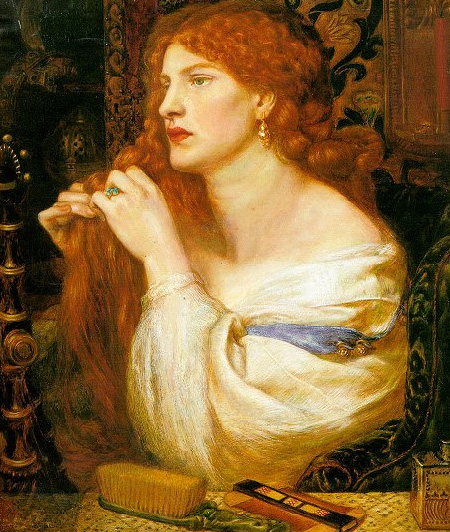 Main Product Photo of Aurelia Painting by Dante Gabriel Rossetti
