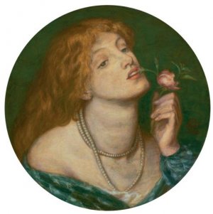 Belcolore Oil painting by Dante Gabriel Rossetti