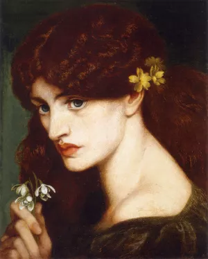 Blanzifiore also known as Snowdrops by Dante Gabriel Rossetti Oil Painting